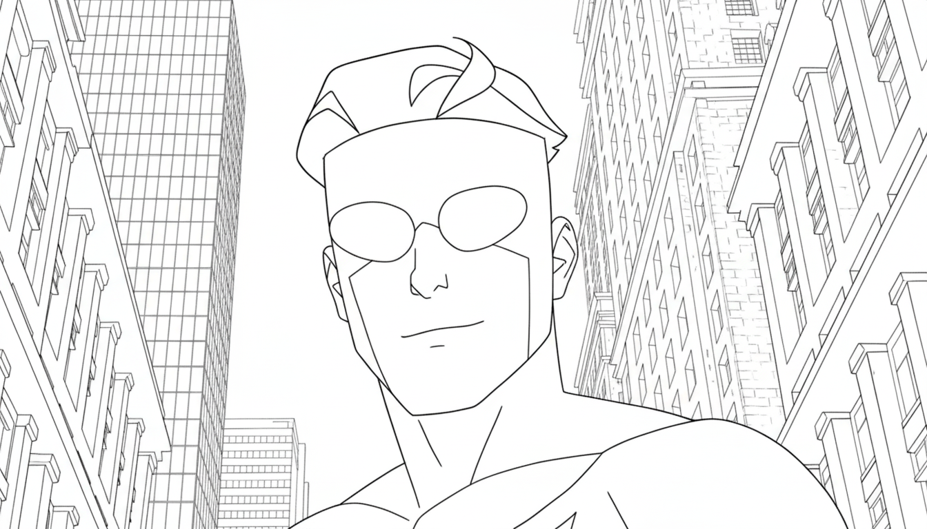 Invincible 12 Invincible da colorare per bambini