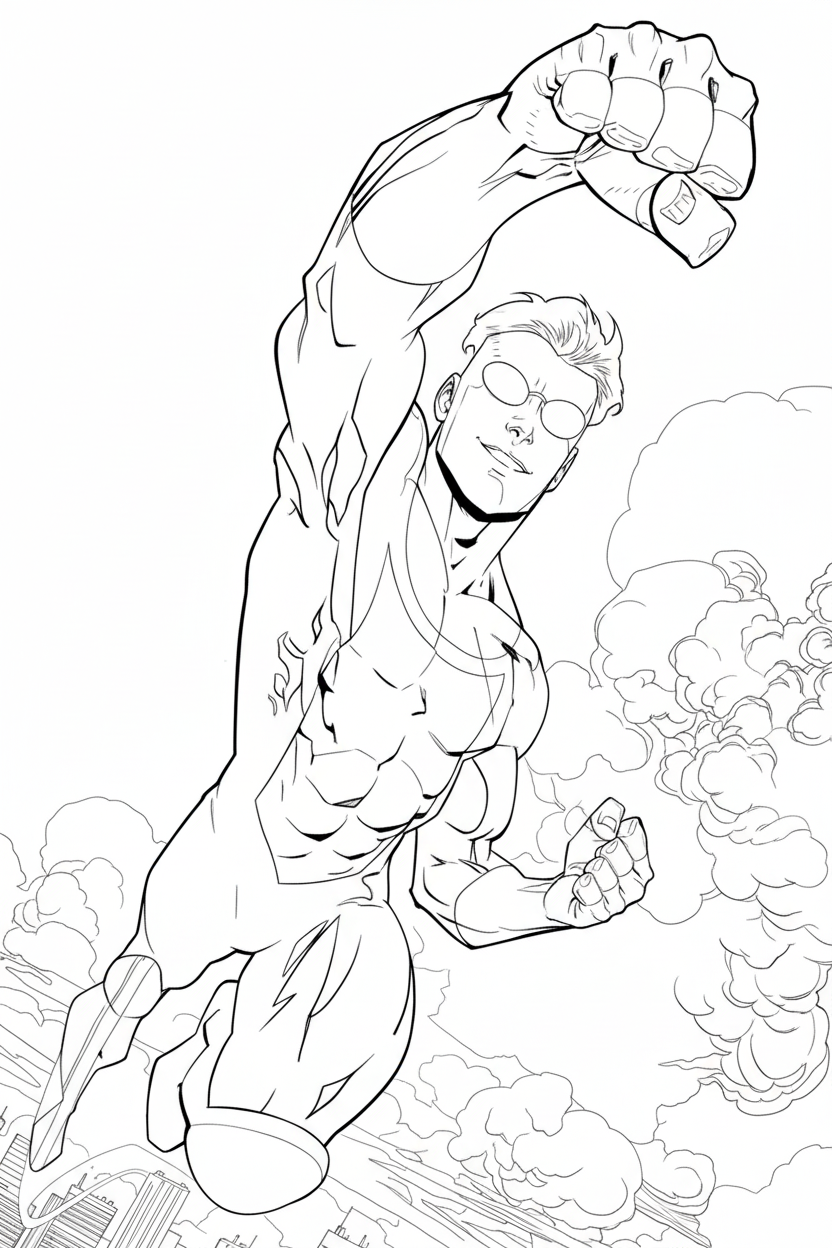 Invincible 11 Invincible da colorare e stampare gratis