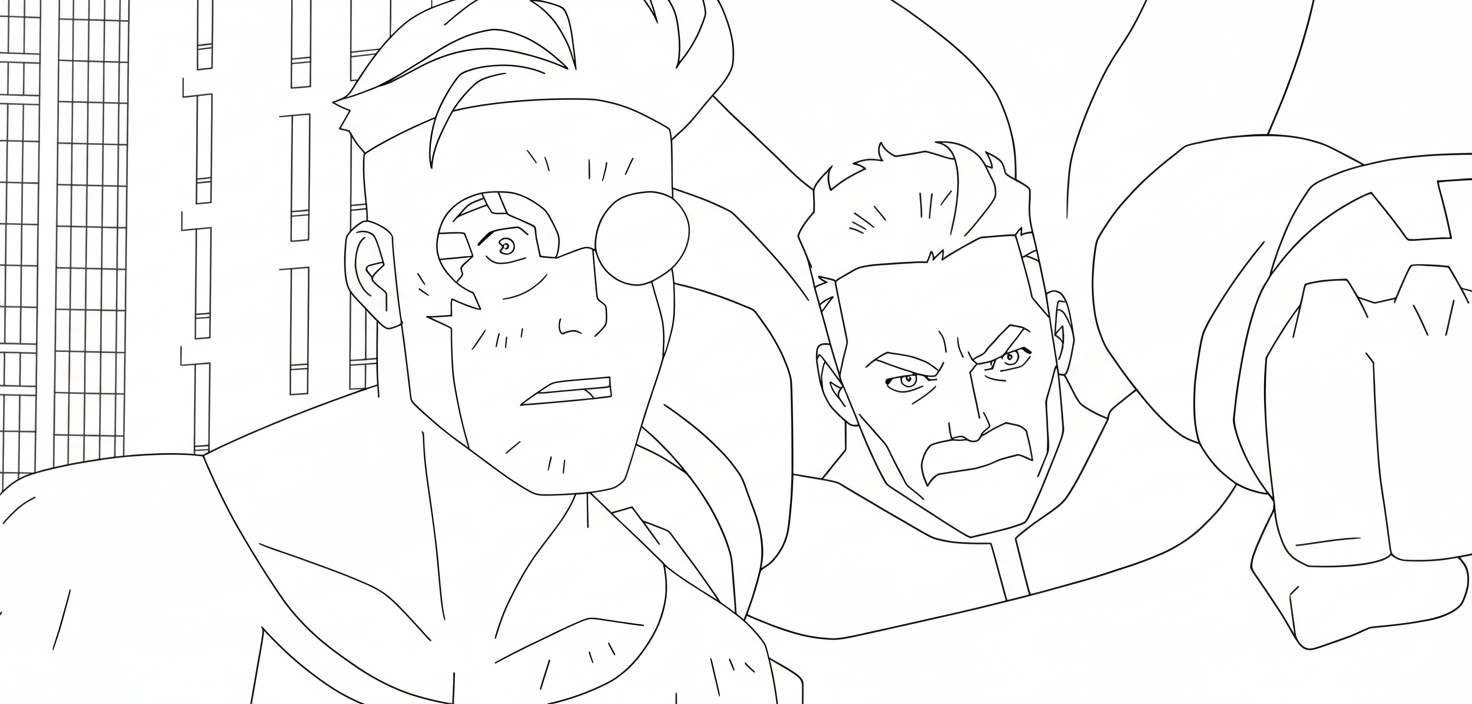 Invincible 10 Invincible da colorare pdf gratis