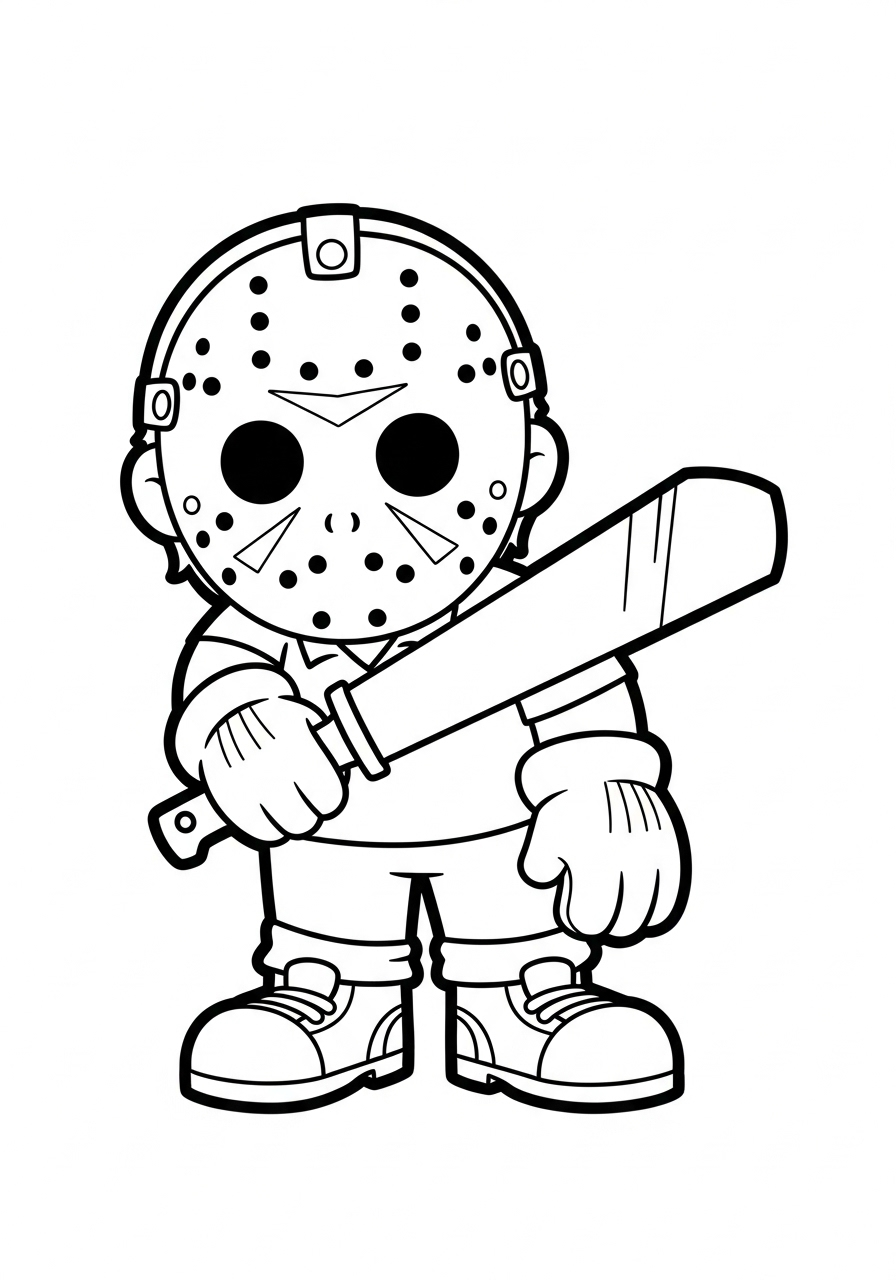 Jason Voorhees 8 disegni da colorare Jason Voorhees pdf