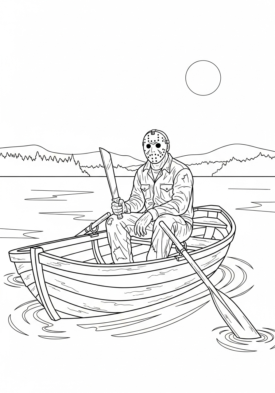 Jason Voorhees 19 immagini di Jason Voorhees da stampare e colorare