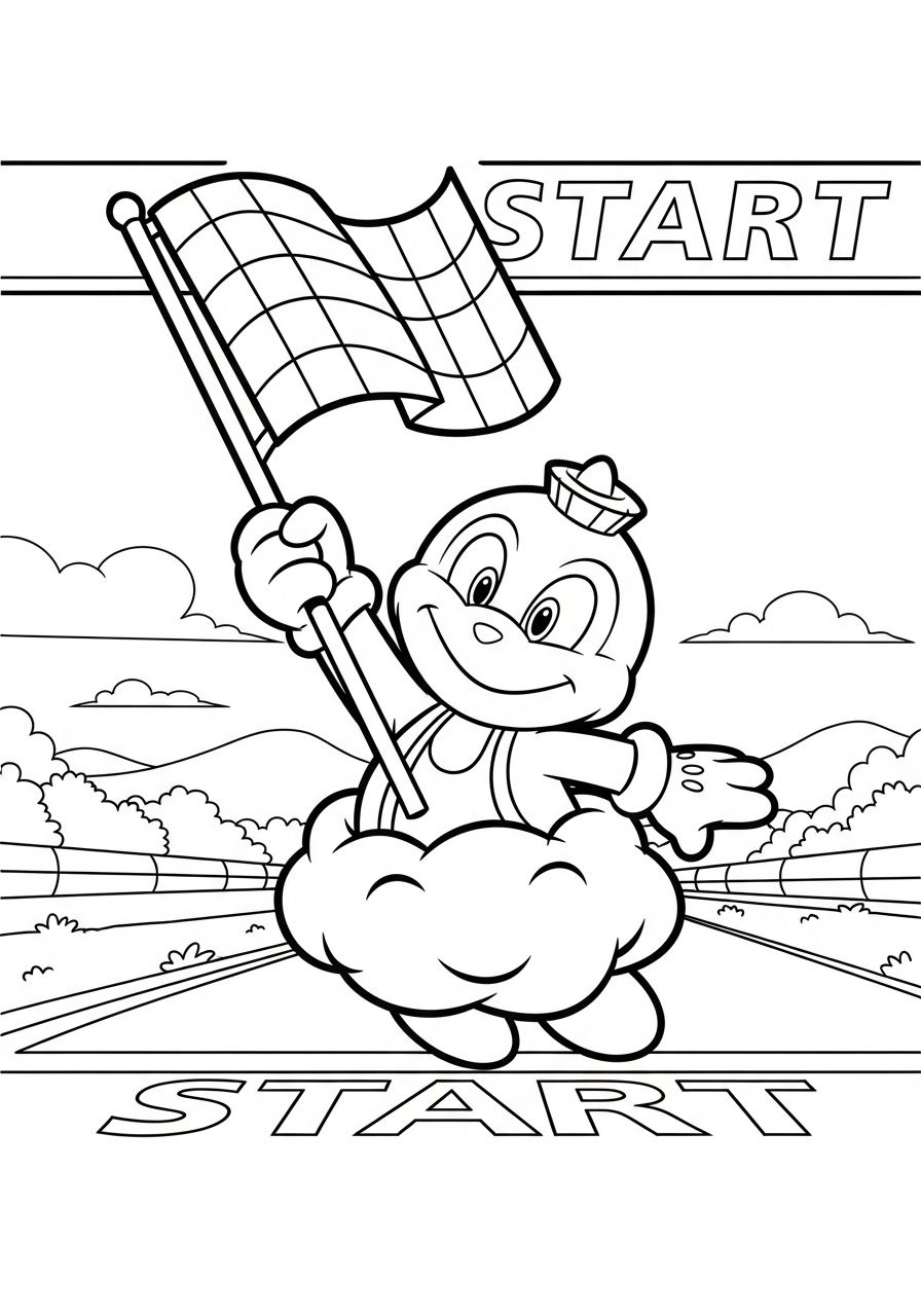 Mario Kart 3 disegni da colorare per bambini pdf Mario Kart