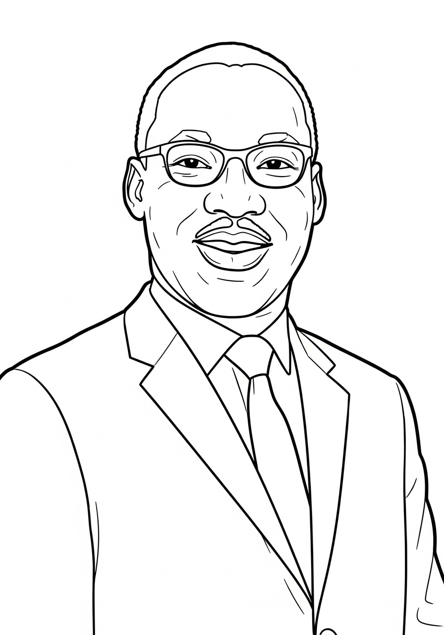 Martin Luther King 21 disegni Martin Luther King da colorare gratis