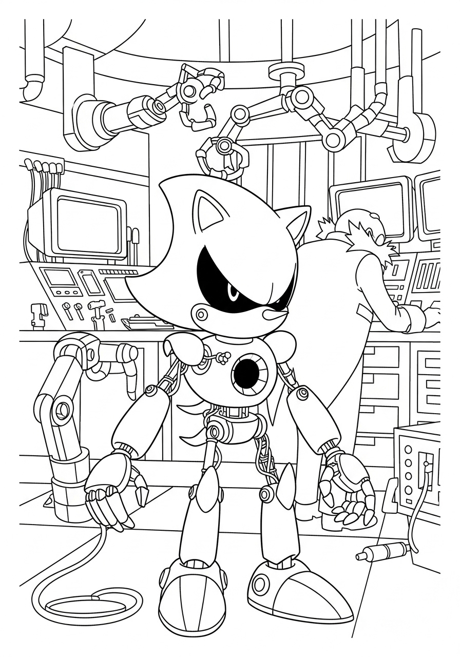 Metal Sonic 11 disegni Metal Sonic da colorare pdf