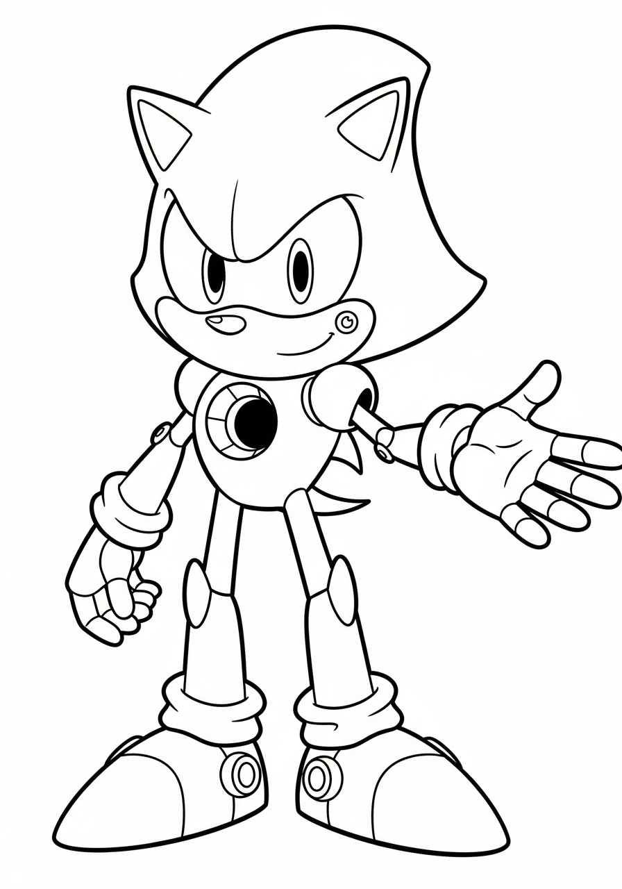 Metal Sonic 5 disegni di Metal Sonic da colorare e stampare