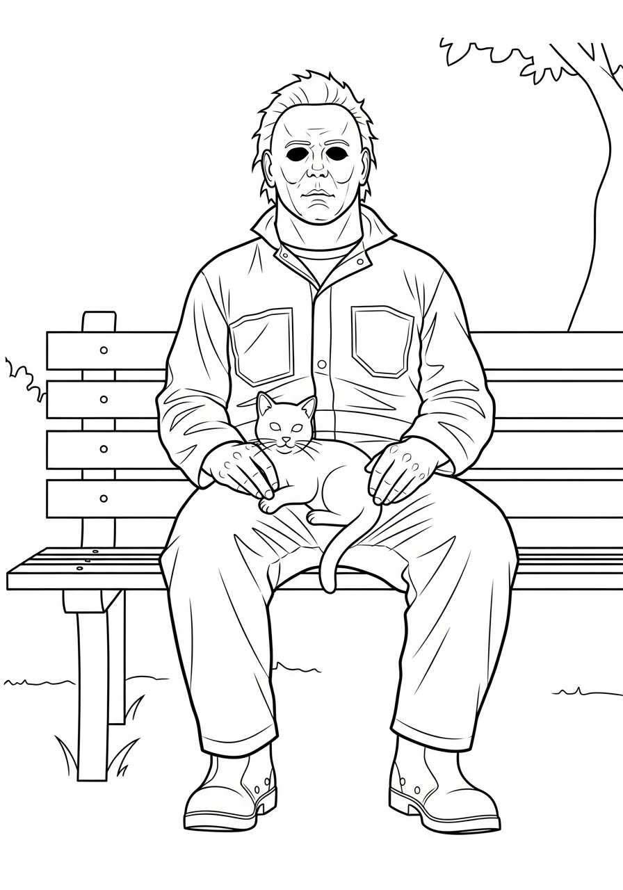 Michael Myers 10 Michael Myers da colorare facile