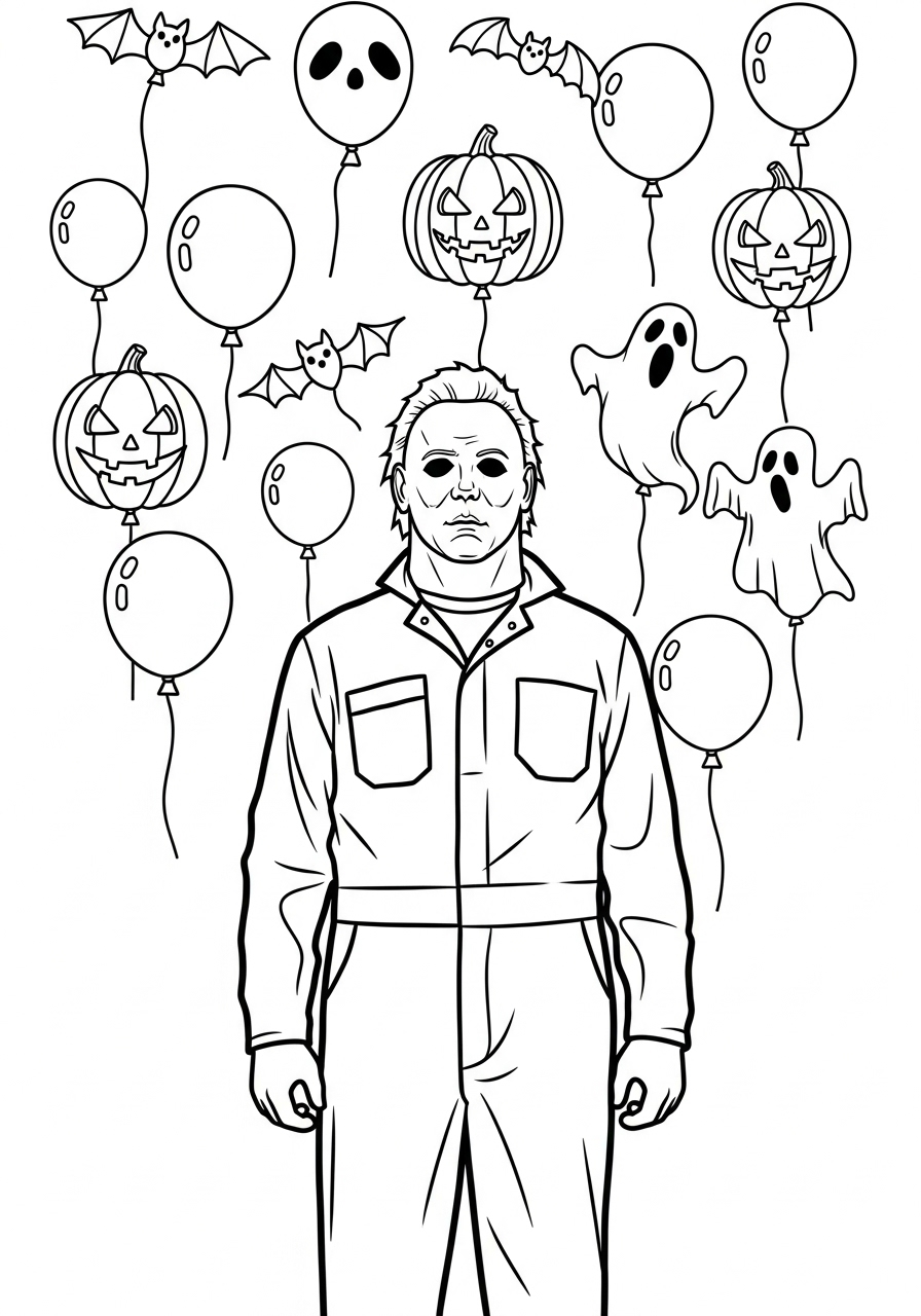 Michael Myers 8 disegni da colorare Michael Myers da stampare