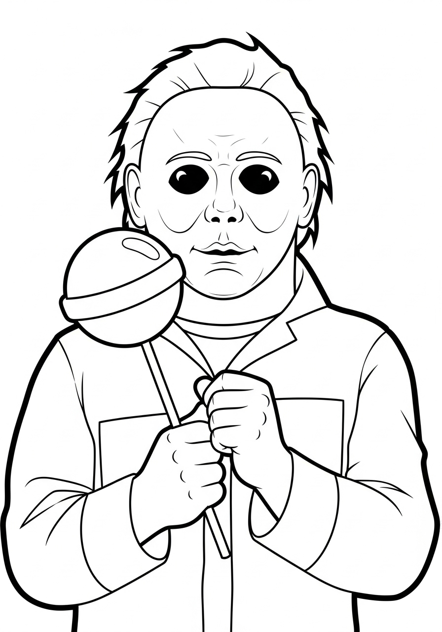 Michael Myers 2 immagini da colorare di Michael Myers
