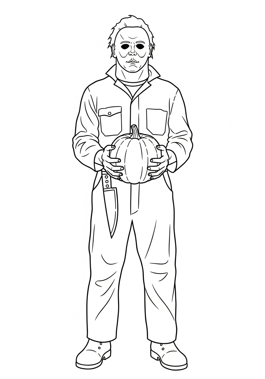 Michael Myers 19 disegno di Michael Myers da stampare e colorare
