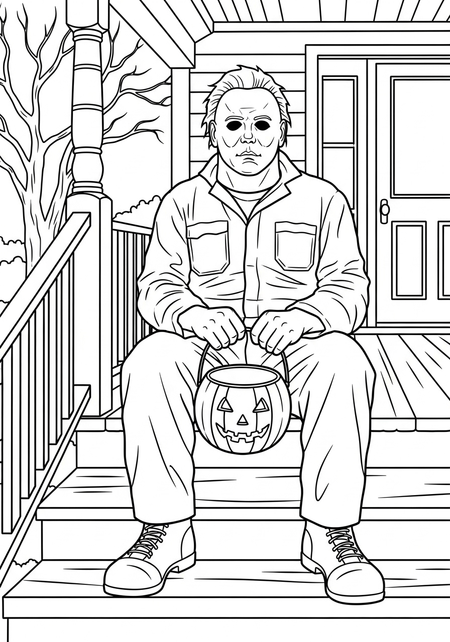 Michael Myers 18 disegno Michael Myers da colorare e stampare