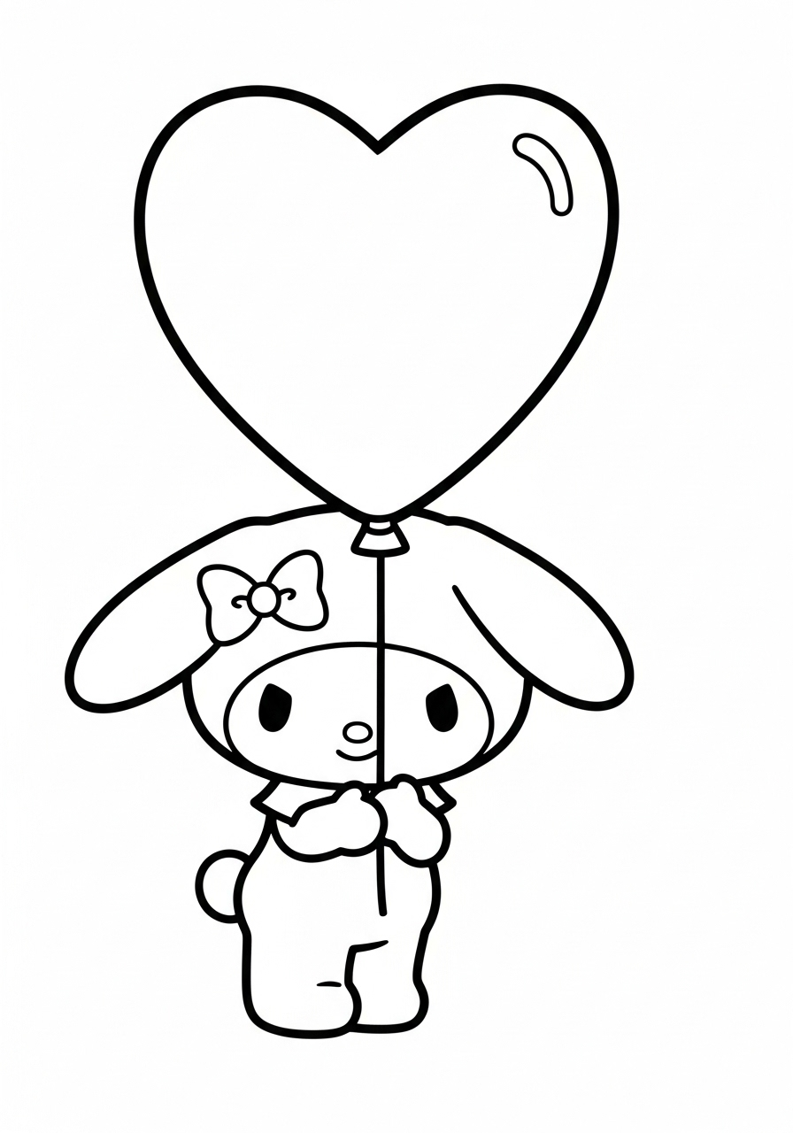 My Melody 19 My Melody da colorare pdf