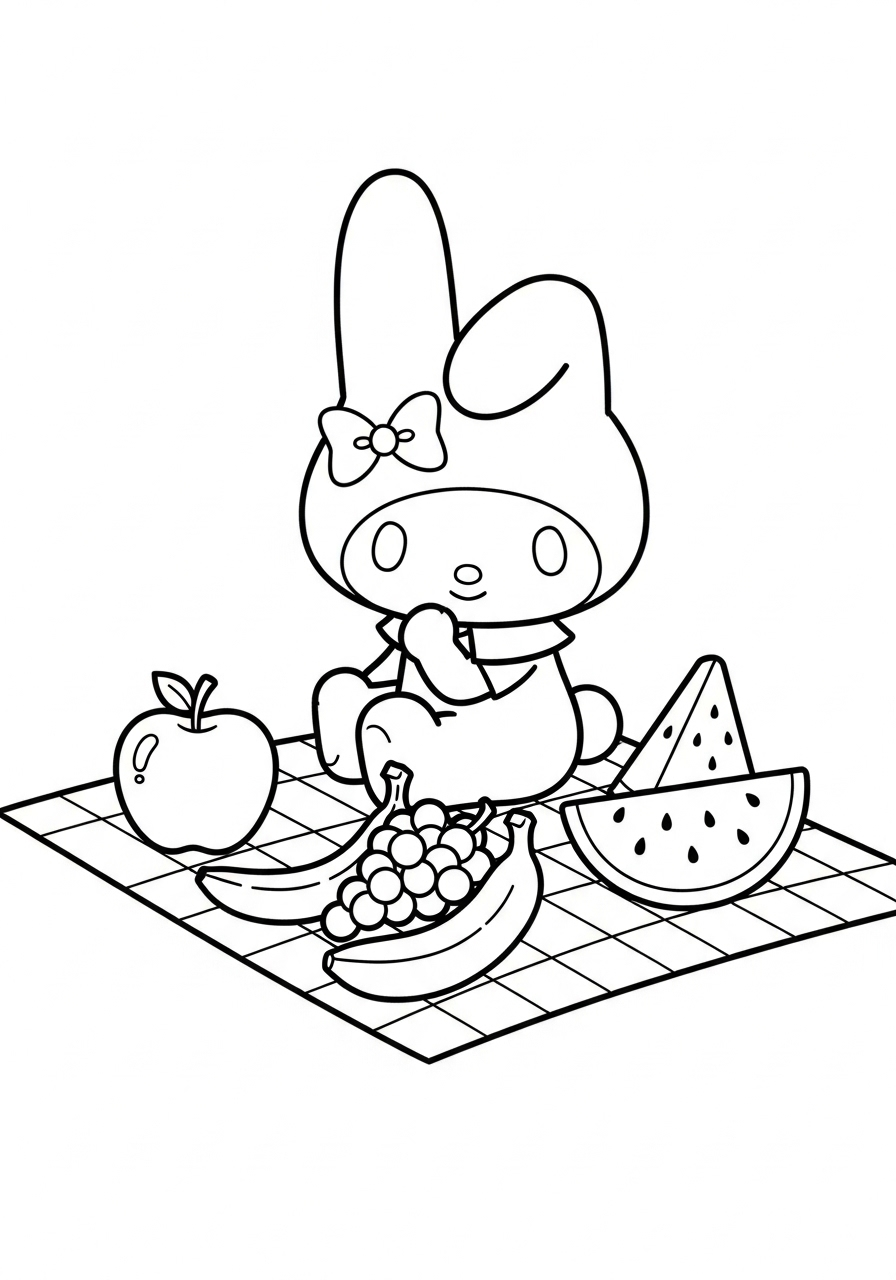 My Melody 8 My Melody da colorare a4