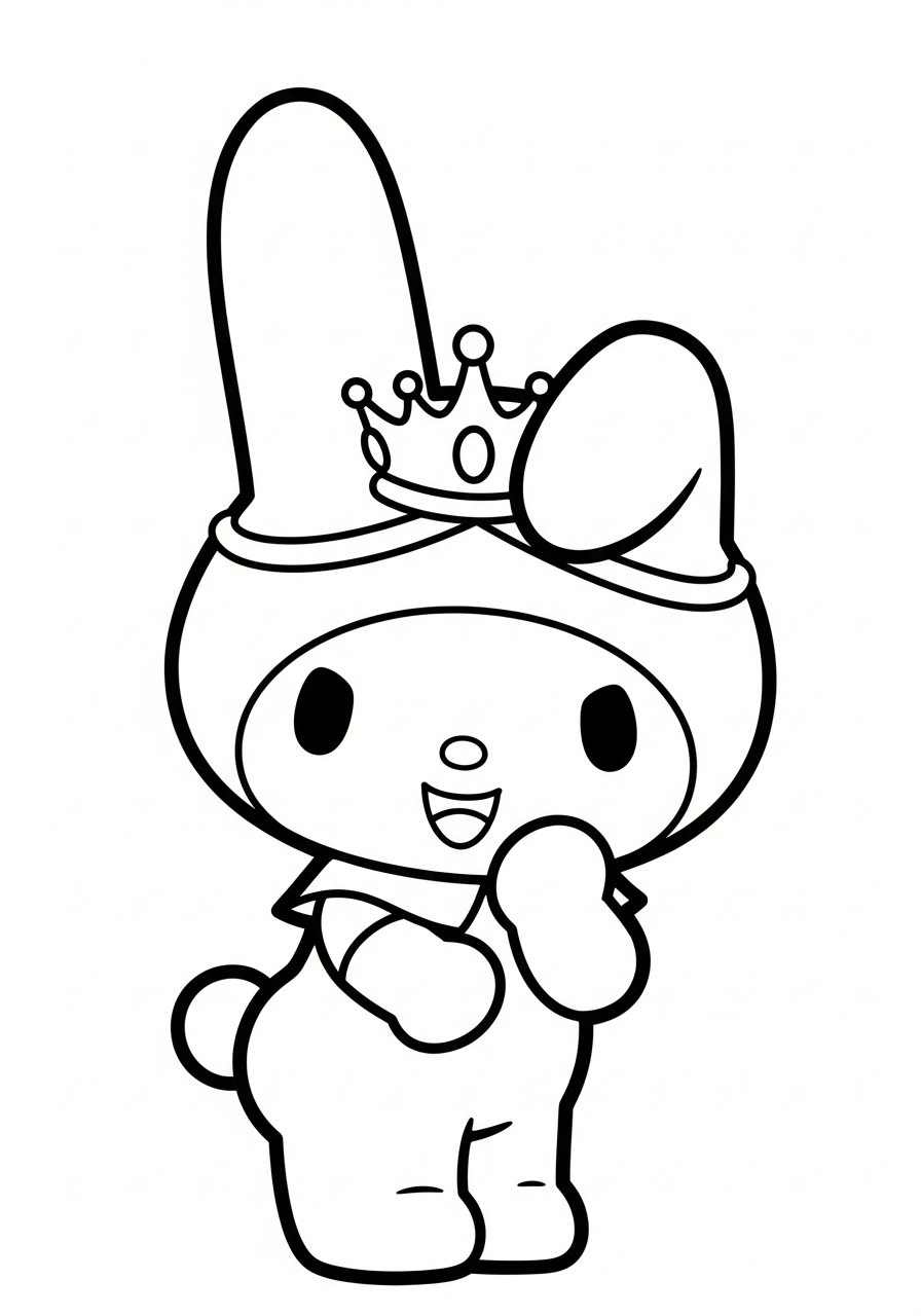 My Melody 7 immagini My Melody da colorare e stampare