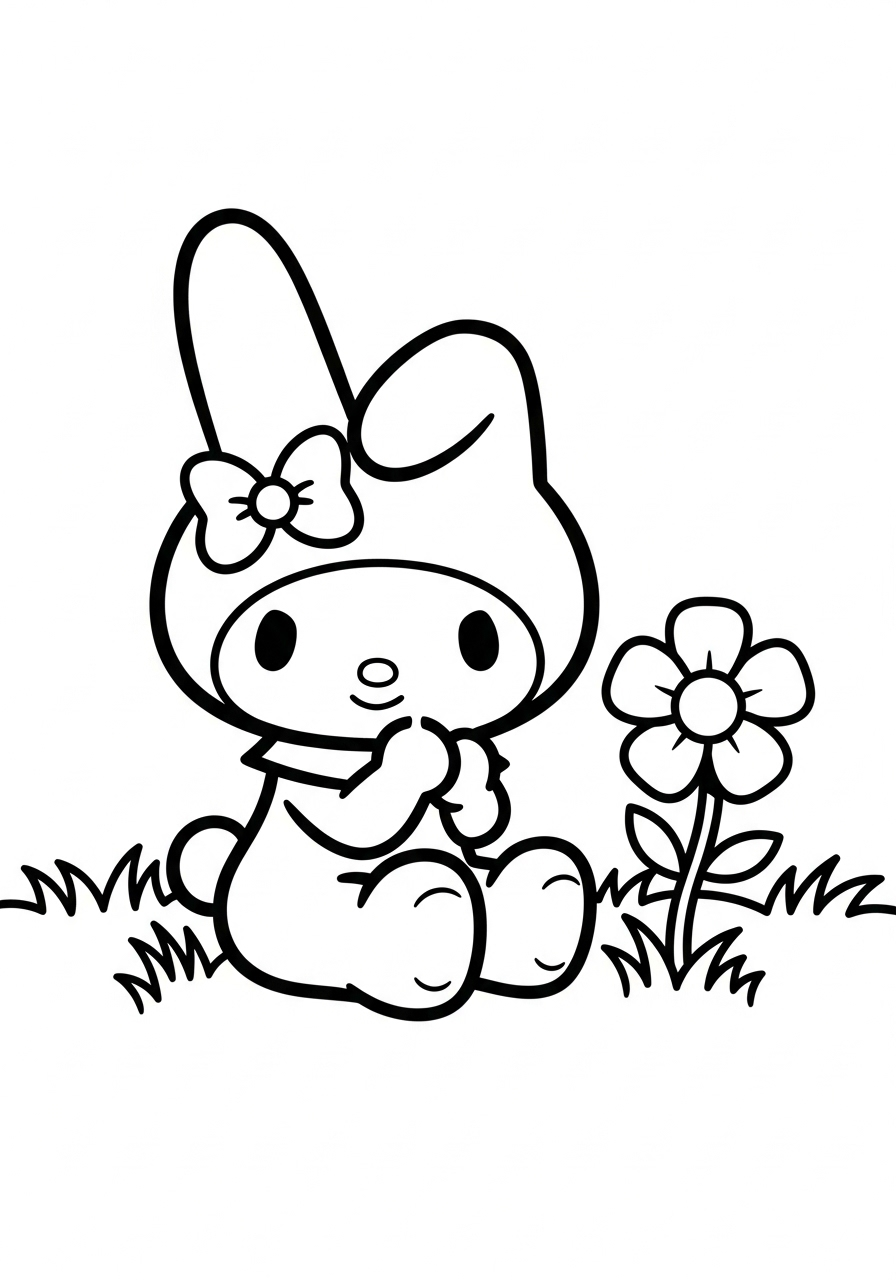 My Melody 18 disegni My Melody da colorare per bambini 1