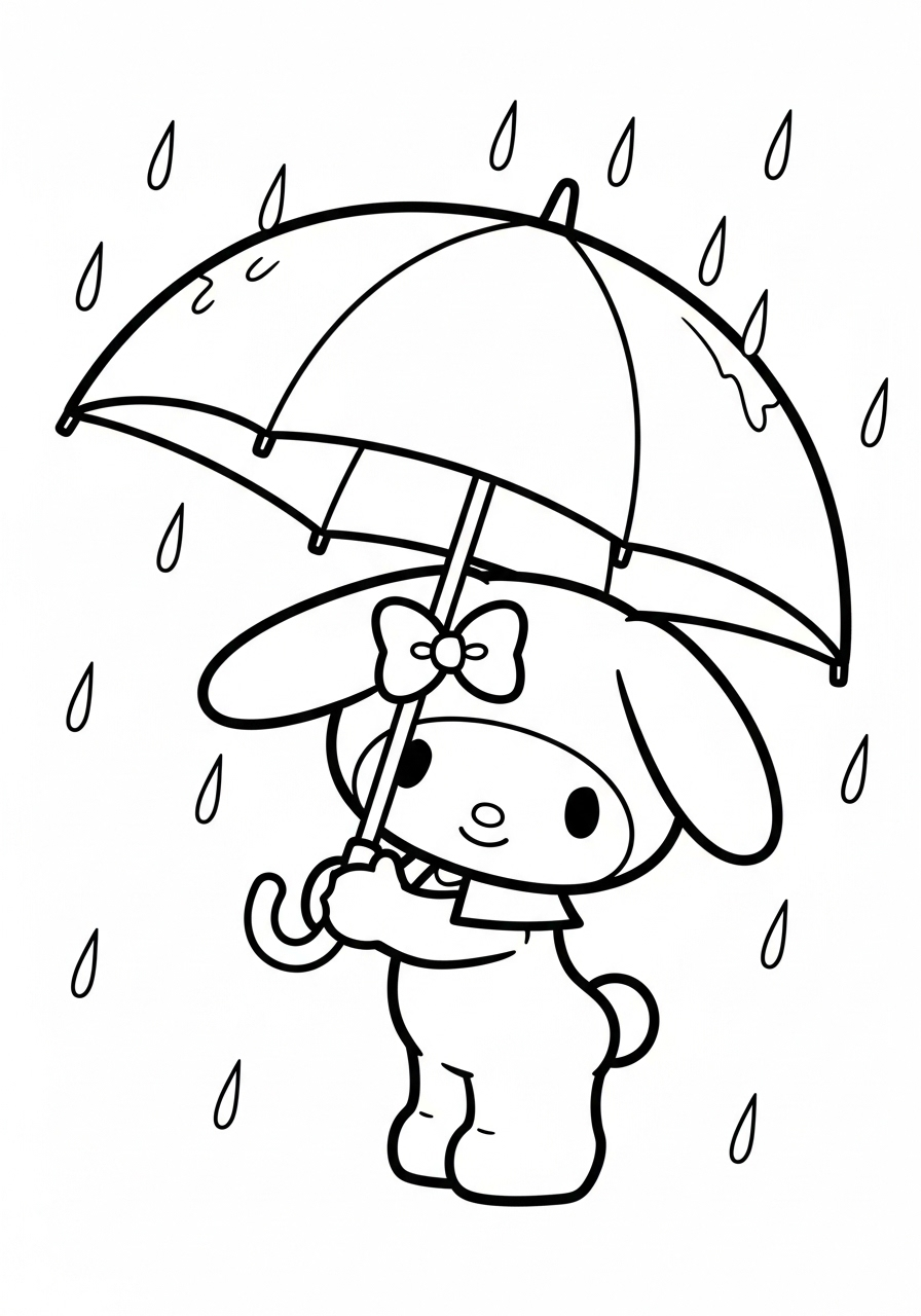My Melody 15 disegni di My Melody da colorare per bambini