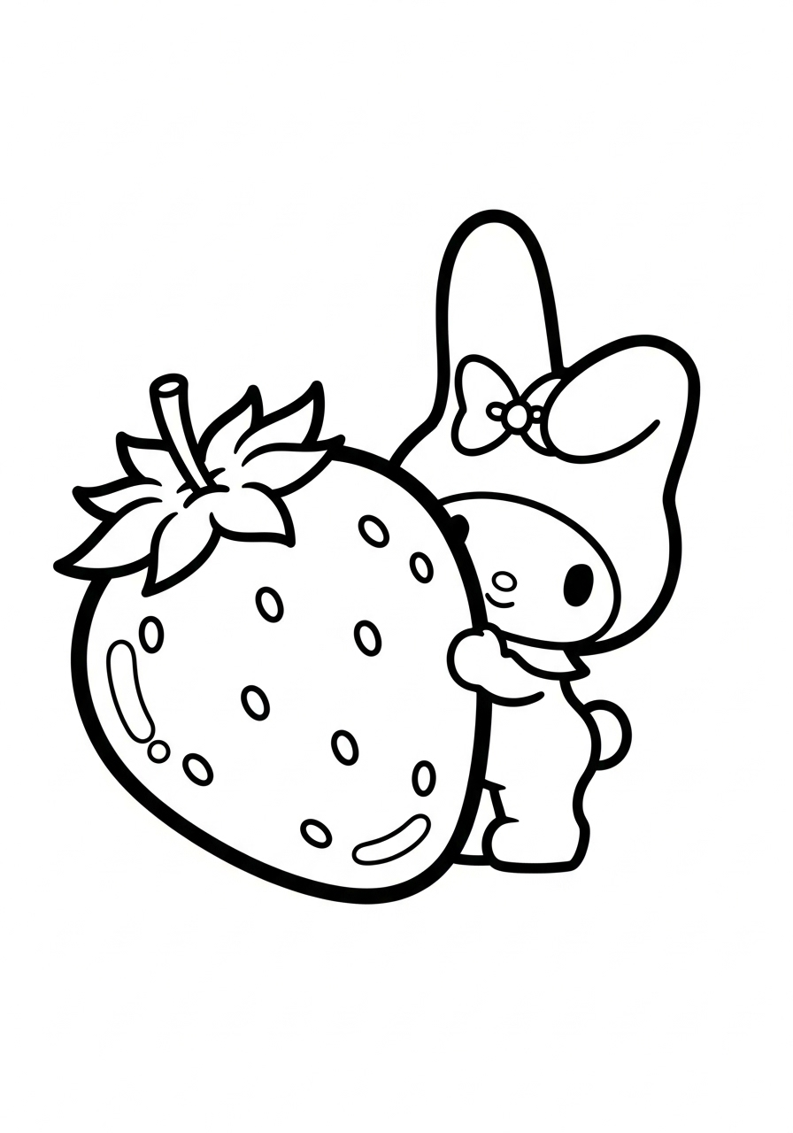 My Melody 14 My Melody da colorare facile