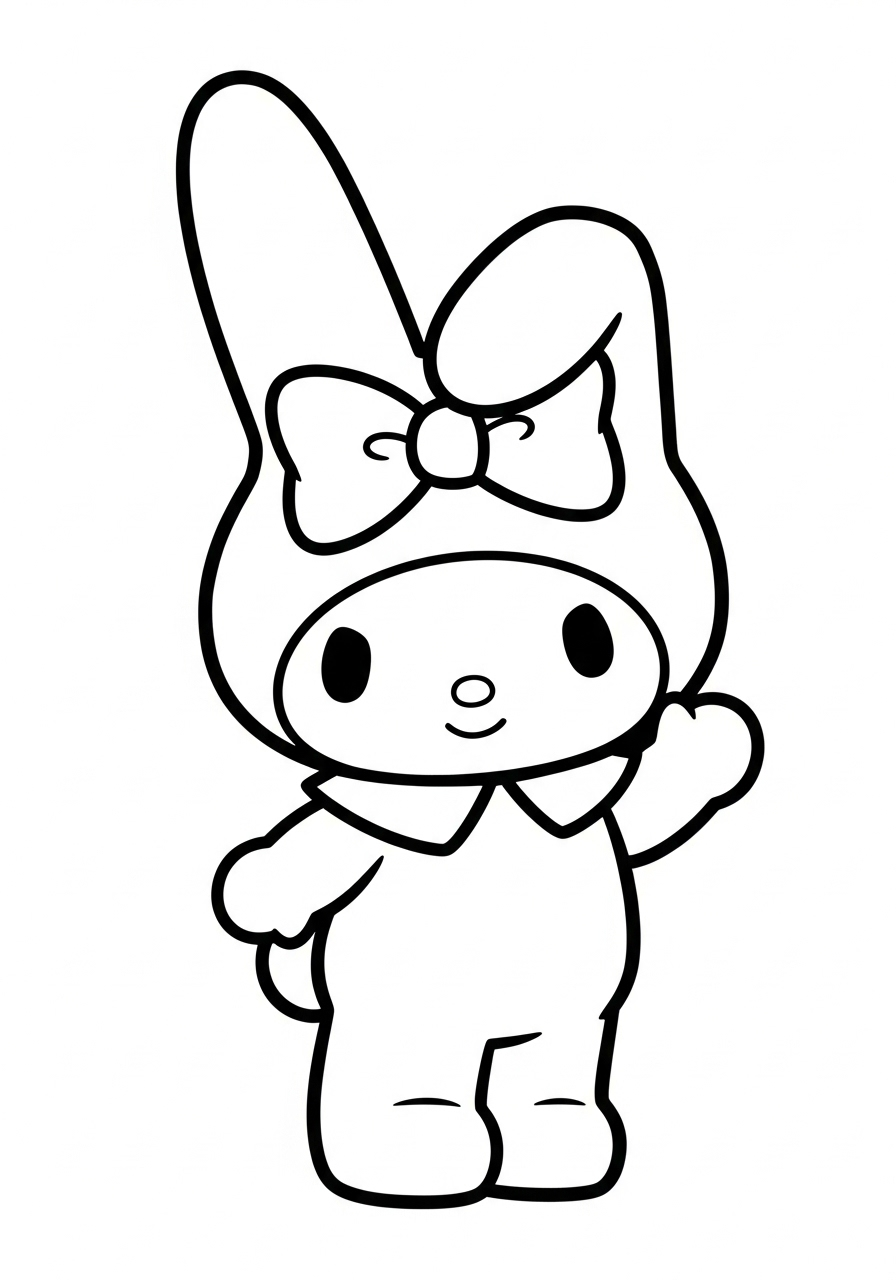 My Melody 12 My Melody da colorare a4 1