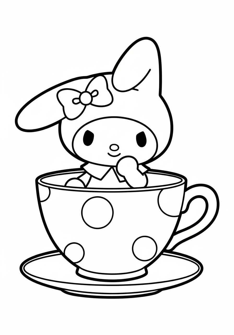 My Melody 11 disegni My Melody da colorare