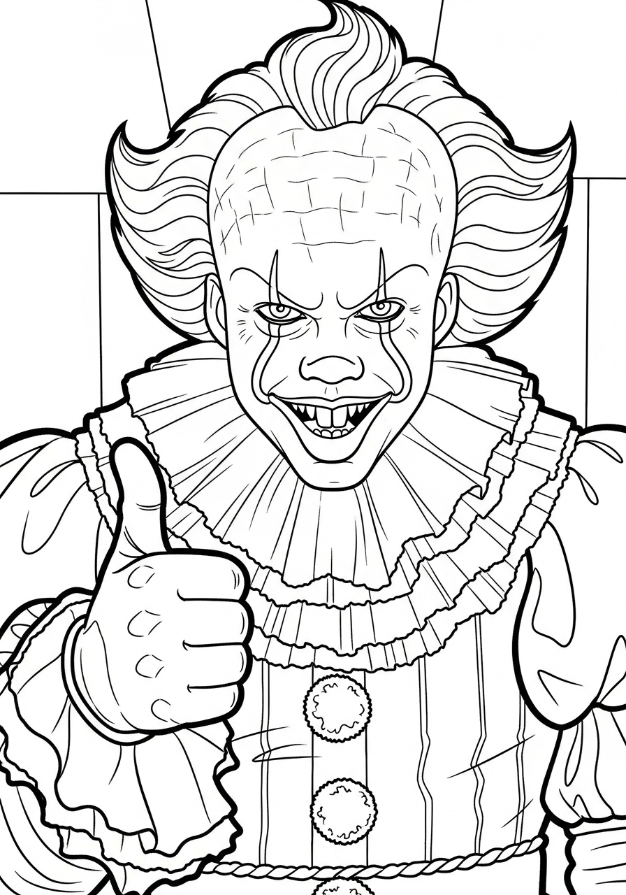 Pennywise 12 disegni da colorare Pennywise da stampare