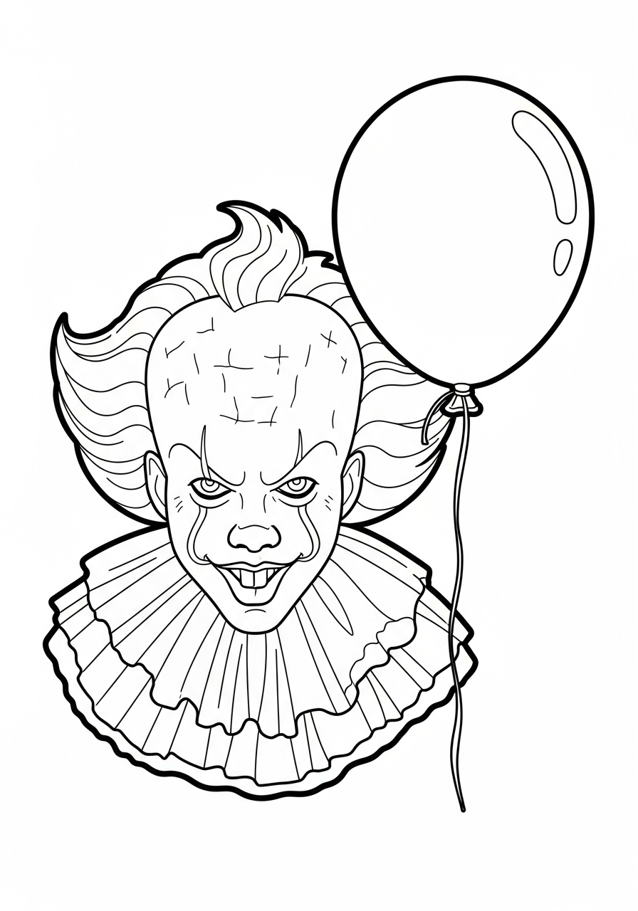 Pennywise 9 immagini di Pennywise da stampare e colorare