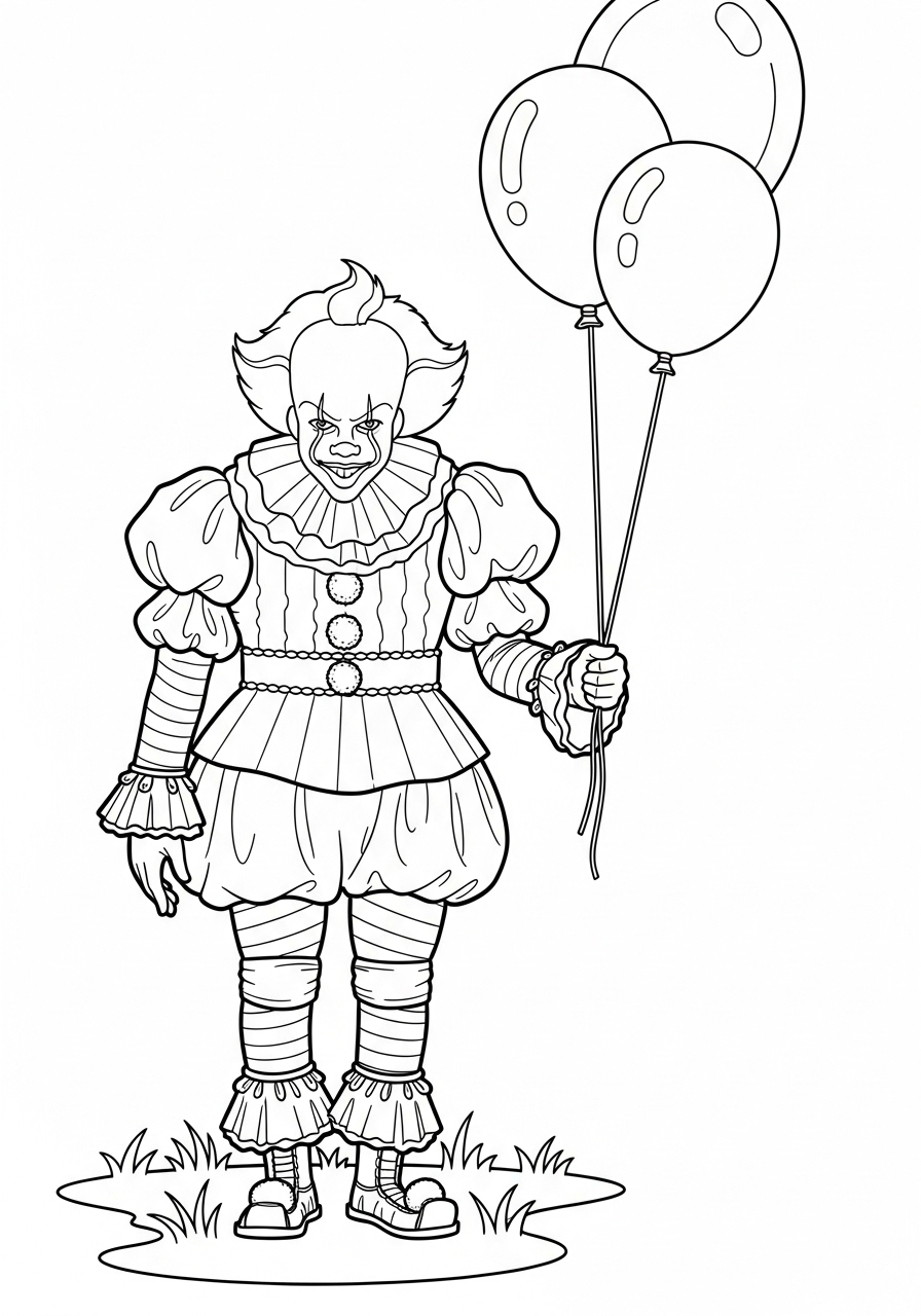 Pennywise 8 Pennywise da colorare e stampare gratis