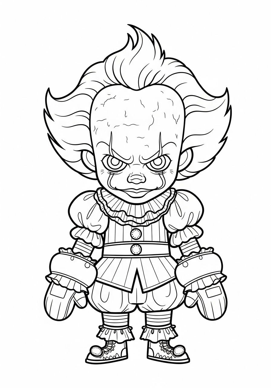 Pennywise 2 disegni di Pennywise da colorare