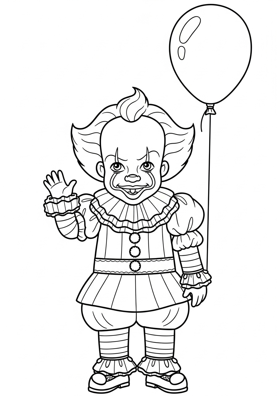 Pennywise 19 pdf stampare Pennywise da colorare