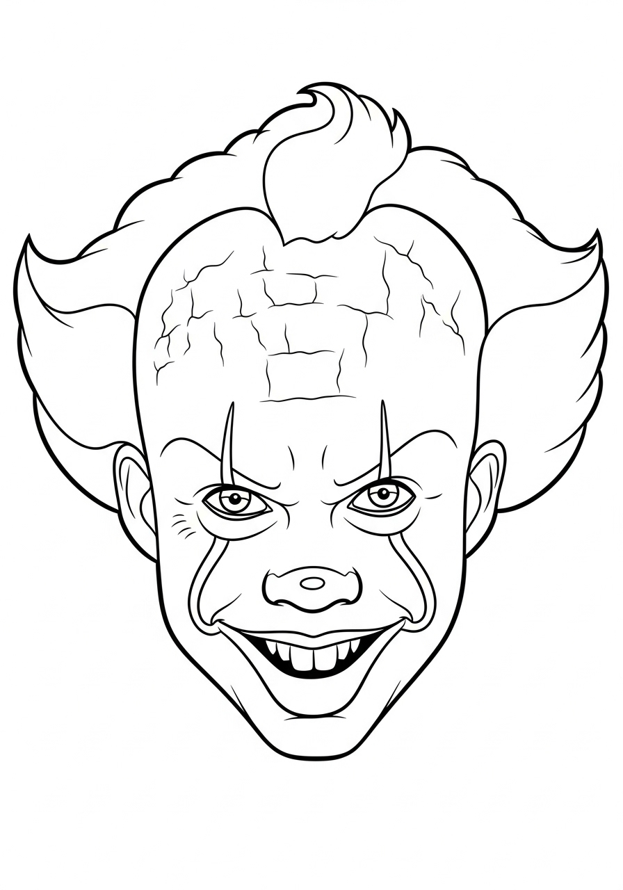 Pennywise 15 disegni da colorare gratis Pennywise