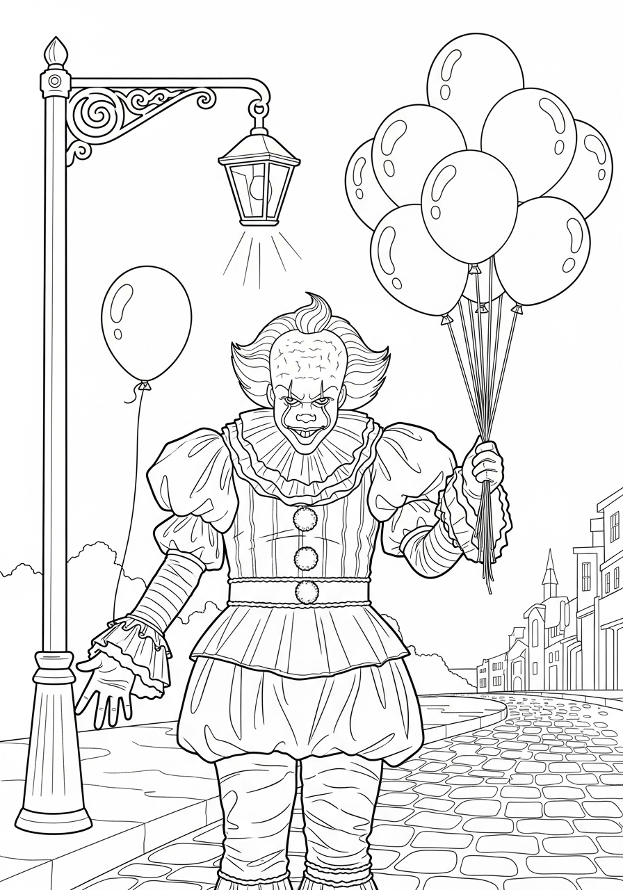 Pennywise 13 Pennywise immagini da colorare per bambini