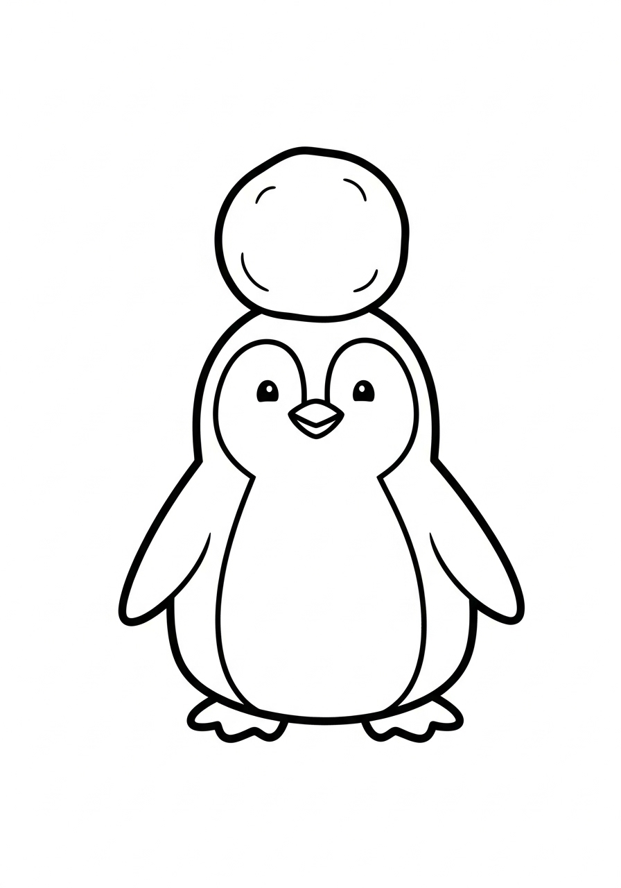 Pinguino 14 immagini da colorare di Pinguino