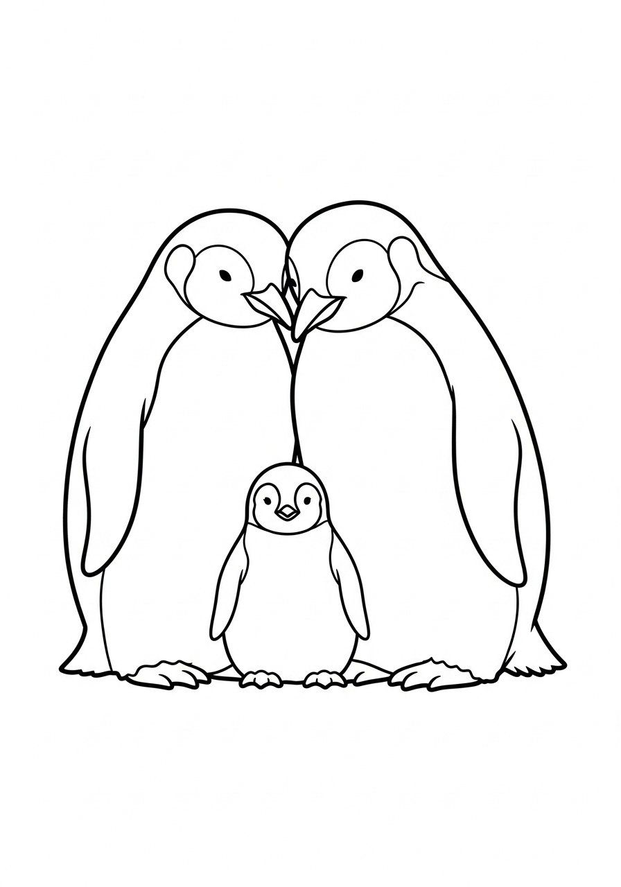Pinguino 13 Pinguino da colorare per bambini