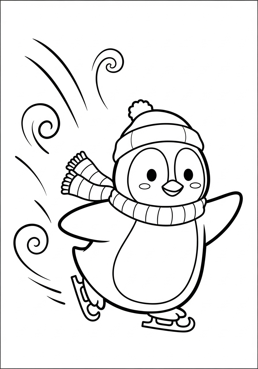 Pinguino 2 disegno di Pinguino da stampare e colorare