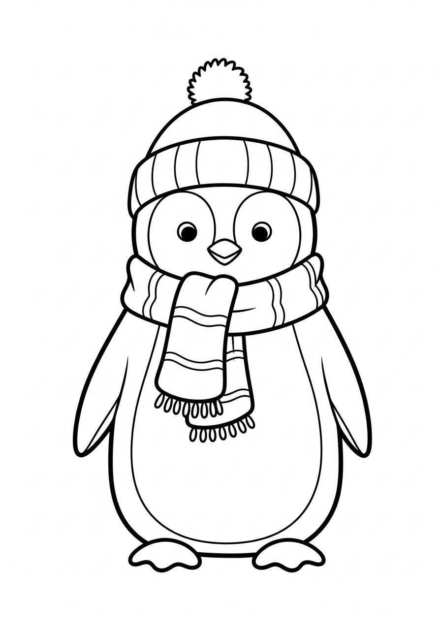Pinguino 21 disegni Pinguino da colorare pdf