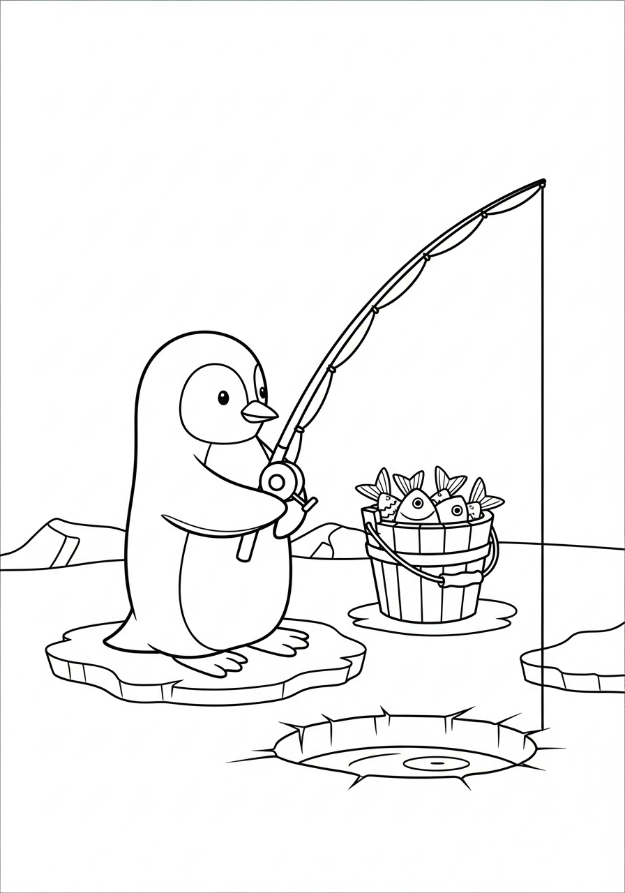 Pinguino 17 Pinguino disegni da colorare per bambini maschi