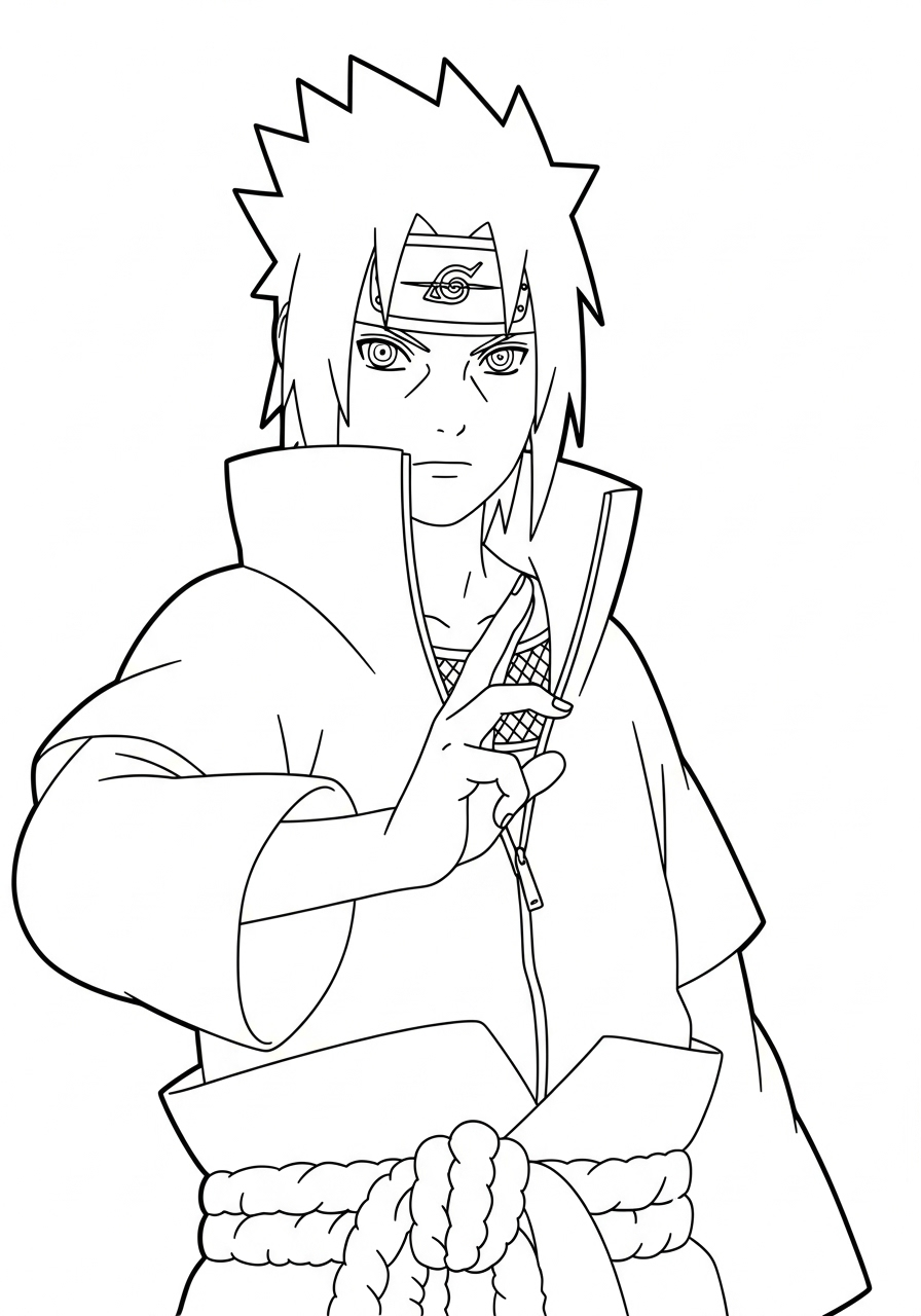 Uchiha Sasuke 21 foto di Uchiha Sasuke da colorare