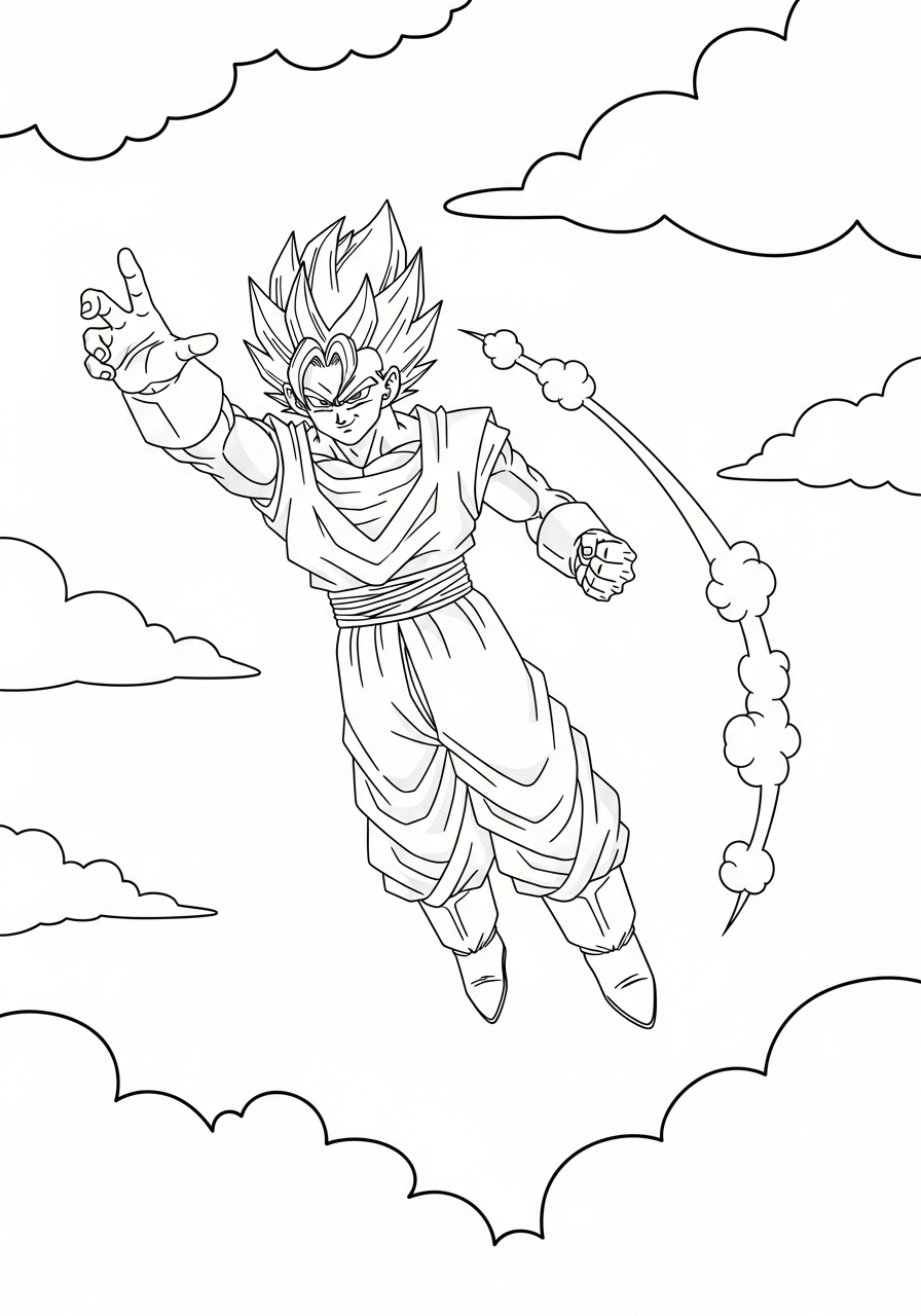 Vegito 18 disegni da colorare per bambini pdf Vegito