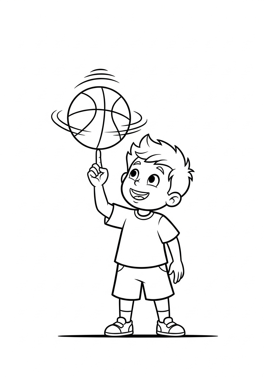 Pallacanestro 2 disegni pallacanestro da colorare per bambini