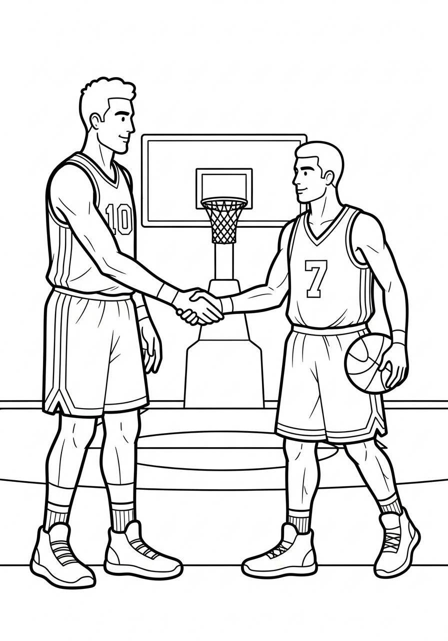 Pallacanestro 16 pallacanestro da colorare