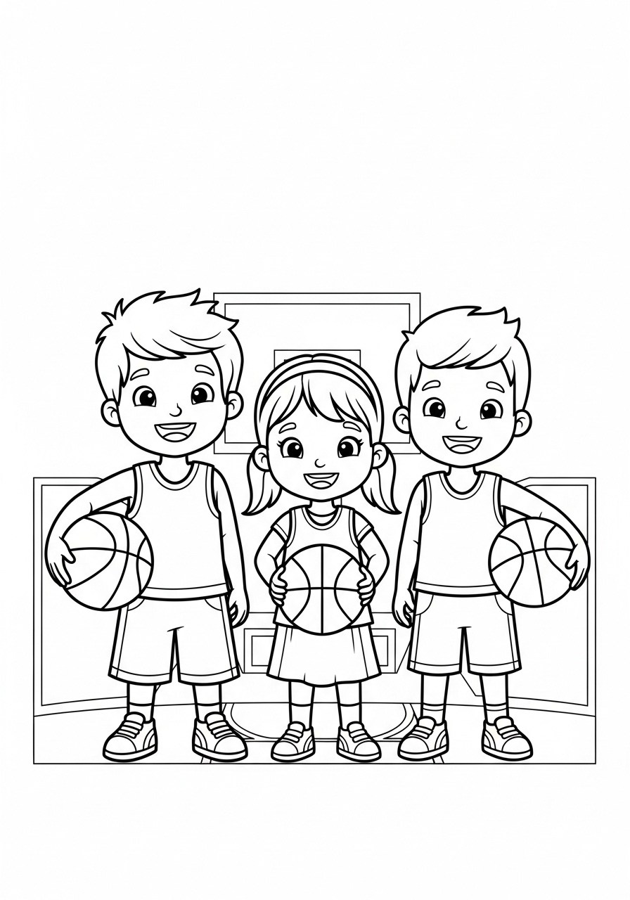 Pallacanestro 12 disegni di pallacanestro da colorare
