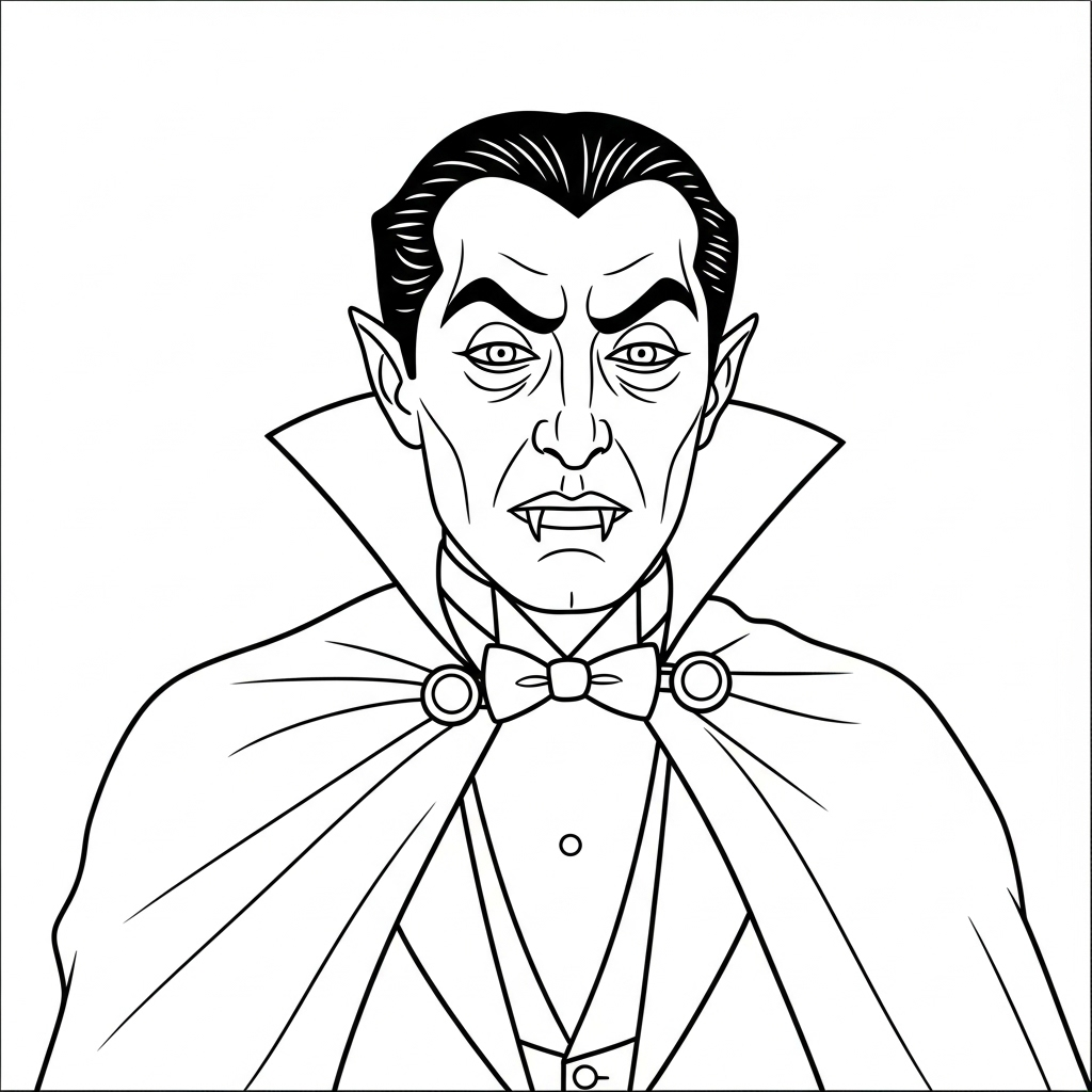 Dracula da colorare thumbnail