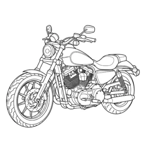 Harley Davidson 62 Harley Davidson da colorare thumbnail