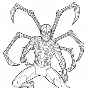 Iron Spider-Man da colorare thumbnail