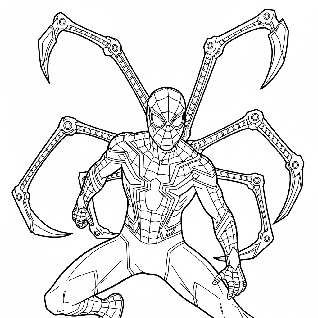 Iron Spider-Man 1 Iron Spider-Man da colorare thumbnail