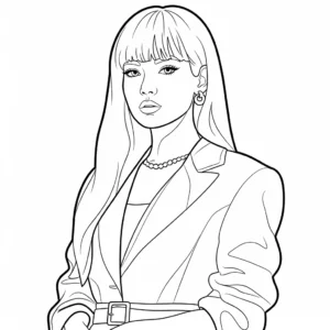 Lisa Blackpink 18 Lisa Blackpink da colorare thumbnail