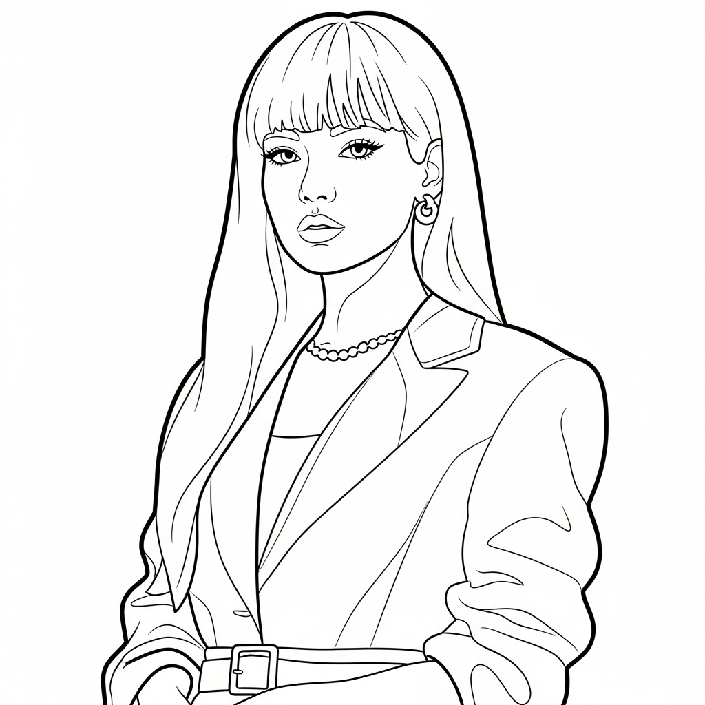 Lisa Blackpink da colorare thumbnail