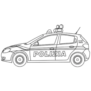 Macchina della polizia 63 Macchina della polizia da colorare thumbnail