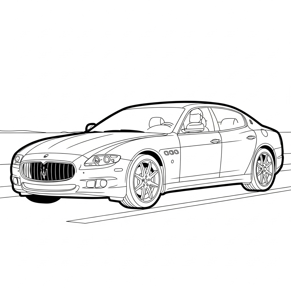 Maserati 1 Maserati da colorare thumbnail