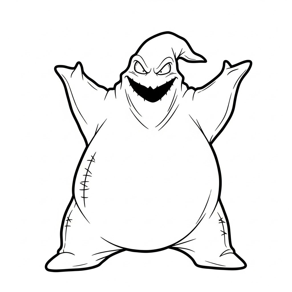 Oogie Boogie 1 Oogie Boogie da colorare thumbnail