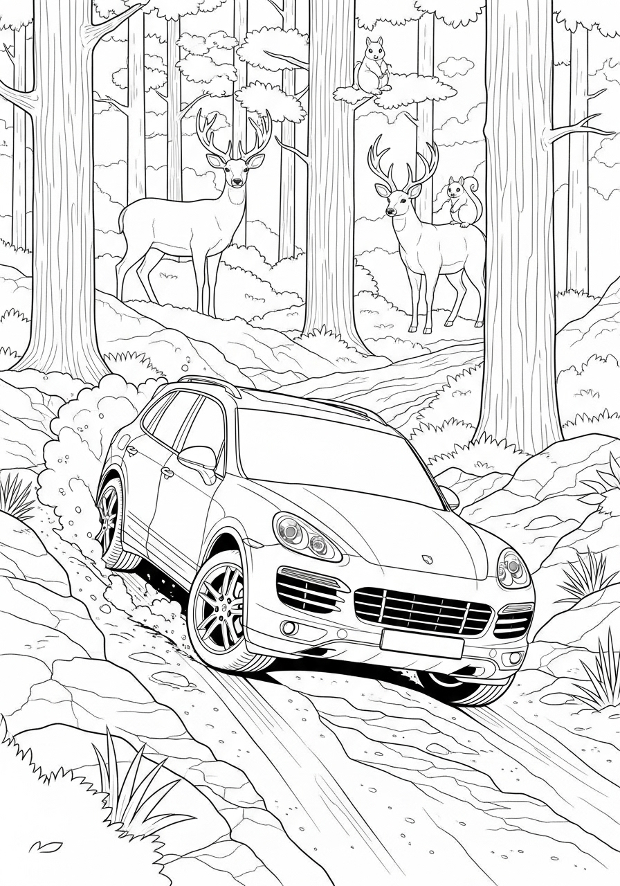 Porsche 17 Porsche da colorare a4 1