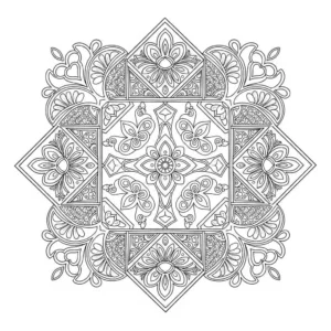 Rangoli 34 Rangoli da colorare thumbnail